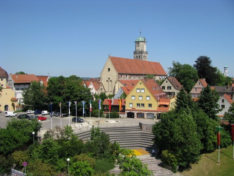Blick vom Karstadt-Parkhaus