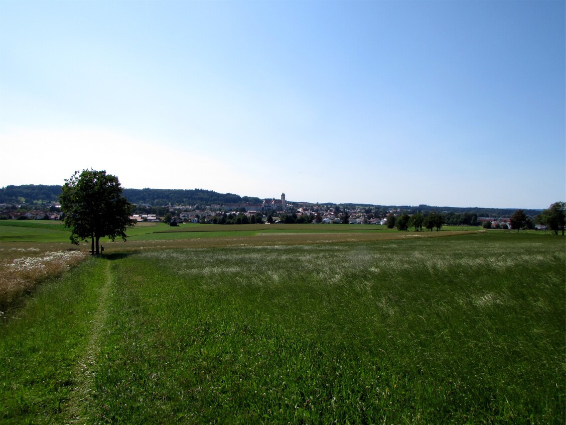 Blick auf Ottobeuren von Osten
