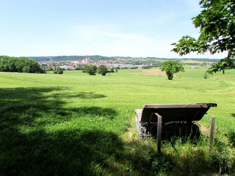Blick von Langenberg auf Ottobeuren